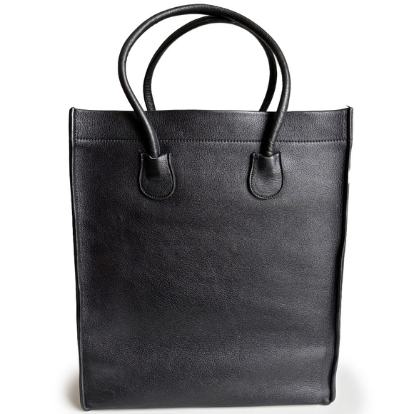 Bonnie Cashin for Coach Classic Shopping Tote Black Cowhide Leather Vintage 60s - Picture 6 of 15